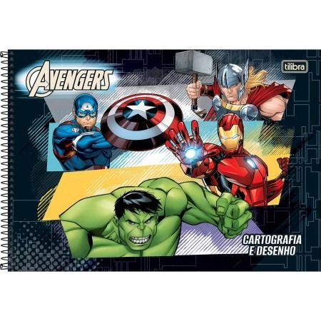 CADERNO DESENHO/CARTOGRAFIA AVENGERS
